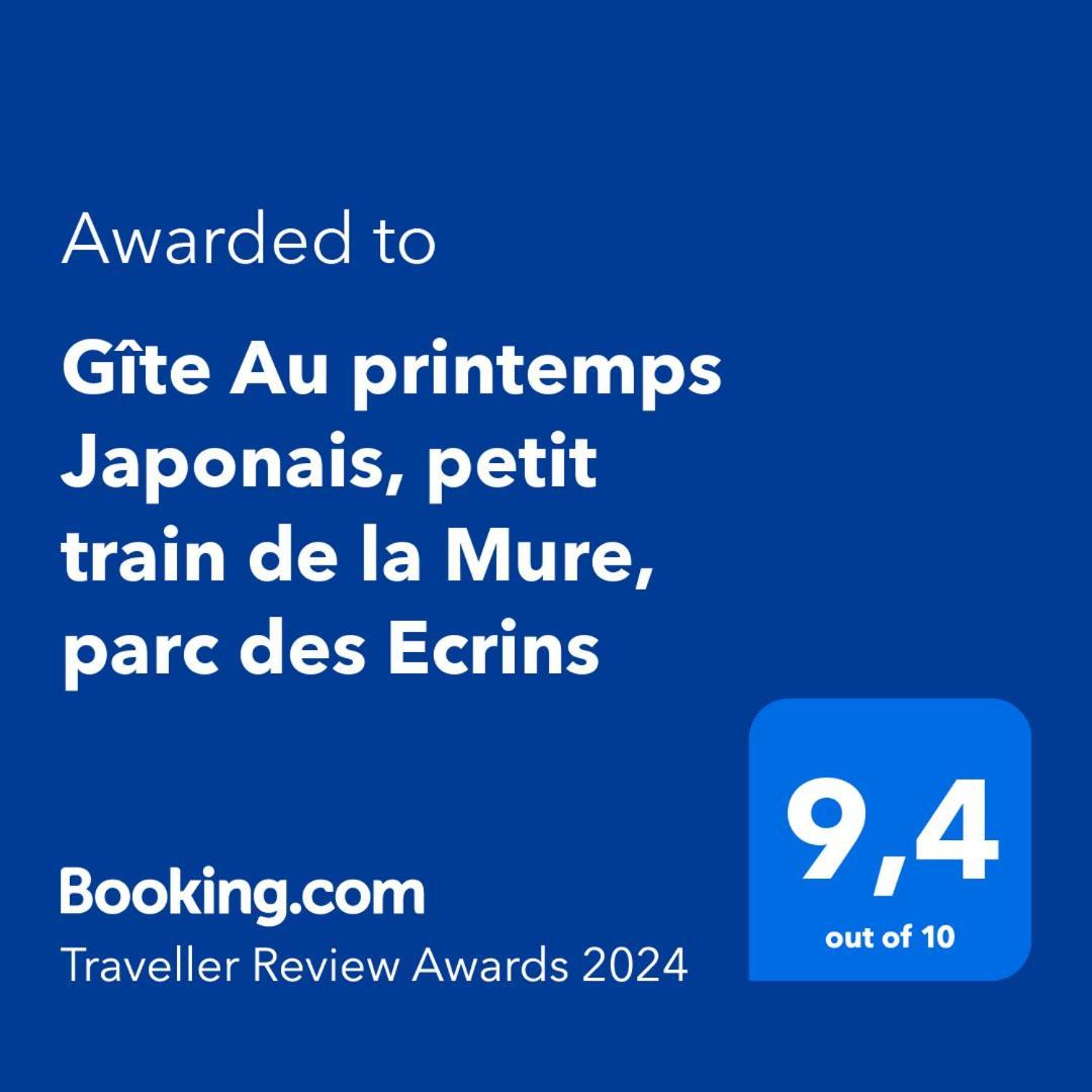 Gite Au Printemps Japonais, Petit Train De La Mure, Parc Des Ecrins Pierre-Chatel 外观 照片